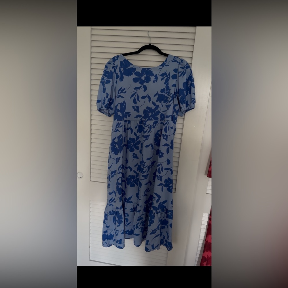 Blue Floral Dress